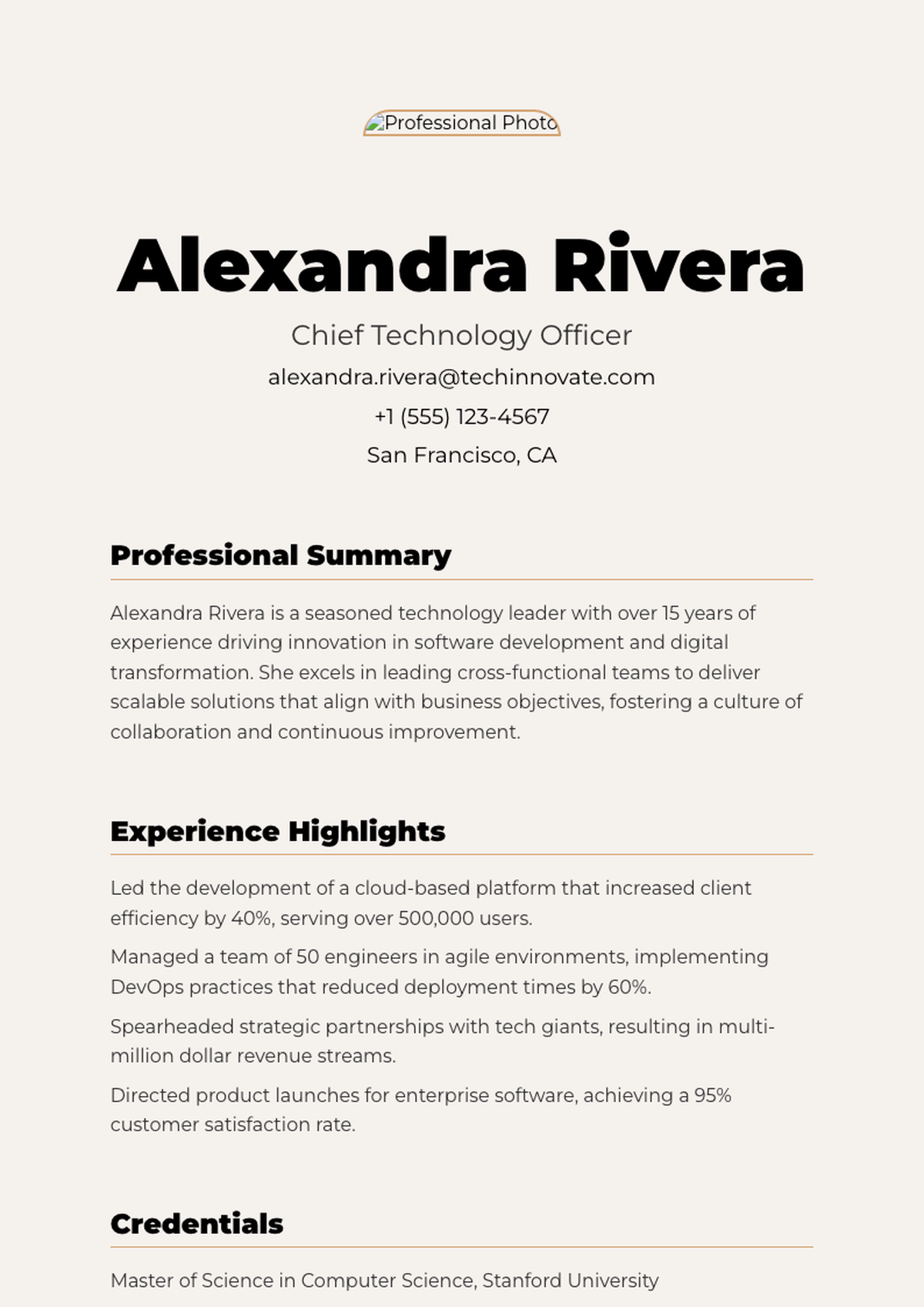 Professional financial advisor bio with headshot and contact details_variant_2